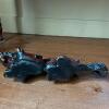 Polychrome Dragon Sculpture, Signed - 6