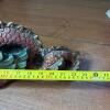 Polychrome Dragon Sculpture, Signed - 8