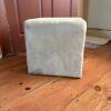 Beige Upholstered Ottoman Cube - 3