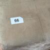 Beige Upholstered Ottoman Cube - 8