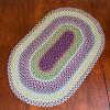 Oval Braided Multicolor Rug