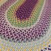 Oval Braided Multicolor Rug - 2