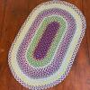Oval Braided Multicolor Rug - 4