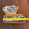 Pair of Longaberger Handwoven Baskets with Floral Liners - 10