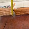 Pair of Longaberger Handwoven Baskets with Floral Liners - 11