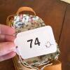 Pair of Longaberger Handwoven Baskets with Floral Liners - 12