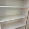 White Painted Bookcase with Bottom Cabinet - 3