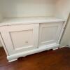 White Painted Bookcase with Bottom Cabinet - 5