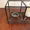 Partylite Remote-Control LED Pillar Candles with Black Metal Holder - 6