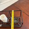 Partylite Remote-Control LED Pillar Candles with Black Metal Holder - 10