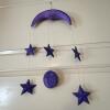 Painted Wooden Celestial Mobile and Three Tribal-Style Wooden Masks - 6