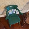 Three Children&rsquo;s Wooden Chairs with Cloth Dolls and Cat - 4