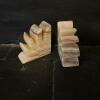 Pair of Polished Banded Stone Bookends - 3