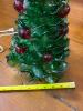 Glass Christmas Tree with Red Ornaments - 3