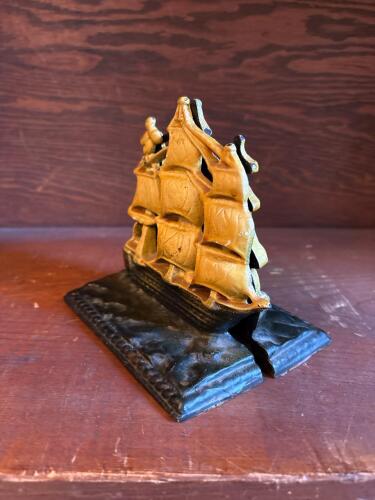 Pair of Cast Iron Ship Bookends