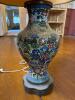 Table Lamp in Cloisonn&eacute;-Style Floral Design - 2