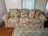Floral Skirted Sleeper Sofa in Traditional Style