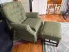 Upholstered Armchair and Ottoman in Traditional Style-2 of 2 - 2