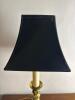 Brass Candlestick-Style Table Lamp With Black Shade - 3