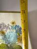 Purple Glass and Brass Table Lamp with Floral Shade - 5