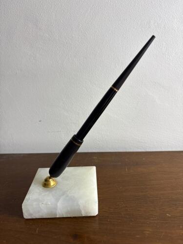 Eversharp Fountain Pen Desk Set With Marble Base
