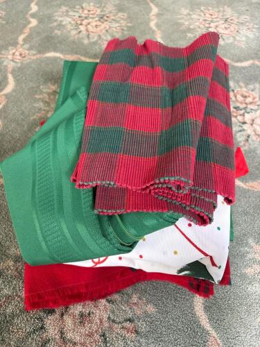 Assorted Holiday Table Linens and Placemats