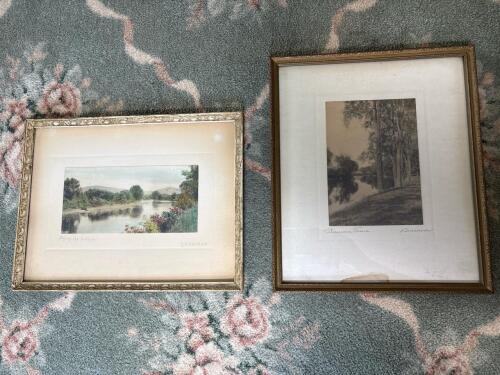 10"x12" Framed Landscape Pictures, Signed