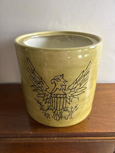 Nu-Trend Stoneware Crock with Eagle Motif