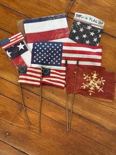 Assorted American and Patriotic Flags