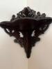 Victorian-Style Wooden Corner Wall Shelf - 3