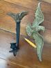 Wall Eagle Candle Sconce and Wall Eagle Plaque