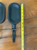 Pair of Black Metal Wall Candle Sconces - 2