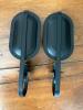 Pair of Black Metal Wall Candle Sconces - 4