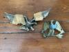 Three Brass Eagle Wall Plaques in Colonial-Style - 5