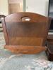 Wood Magazine Holder and Serving Trays, Classic Style - 4