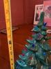 Ceramic Lighted Christmas Tree With Multicolor Bulbs - 4