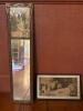Framed Art Nouveau-Style Mirror and Framed Cherub Print - 10