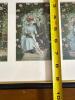 9" x 28" Framed Victorian-Style Courtship Lithograph Postcard Set - 5