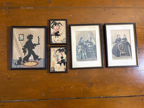 Framed Silhouette, Milkweed Floss Art and Fashion Art Pictures