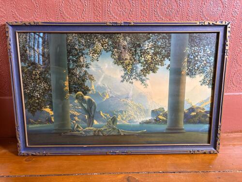 32" x 20" Framed Print "Daybreak" by Maxfield Parrish