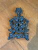 Six Cast Iron Trivets with Decorative Patterns - 9
