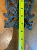 Six Cast Iron Trivets with Decorative Patterns - 10