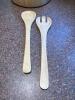 Beechwood Salad Bowl with Matching Salad Servers - 4