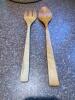 Beechwood Salad Bowl with Matching Salad Servers - 6