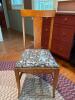 Pair of Oak Side Chairs With Tapered Backs - 10