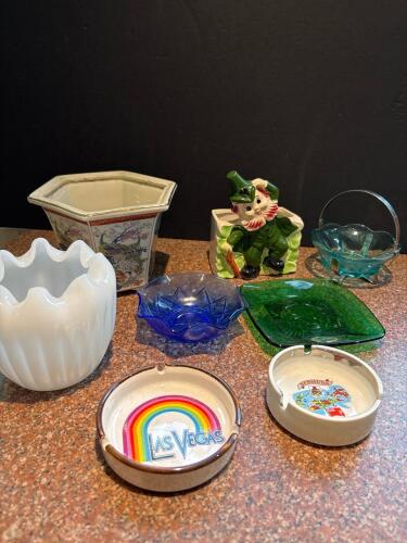 Assortment of Vintage Decorative Glassware