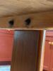 Rectangular Solid Wood Trestle Dining Table - 5