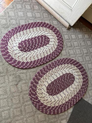 Pair of Braided Oval Rugs