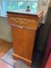 Hand-Made Wooden Waste Bin With Decorative Trim - 2