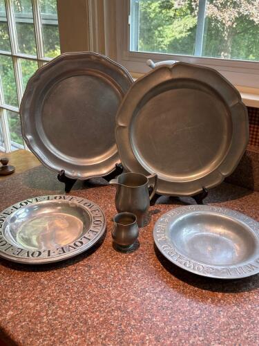 Collection of Pewter Items